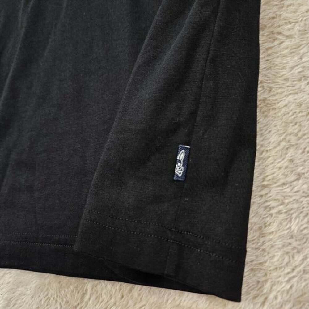 Psycho Bunny Shirt 100% Pima Cotton Long Sleeve Big Logo Graphic Print Mens Sz 4 - Picture 9 of 10